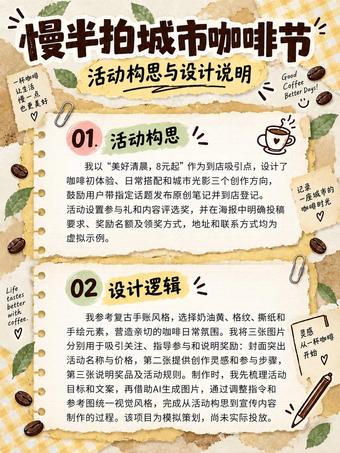 慢半拍城市咖啡节 · 活动构思与设计说明